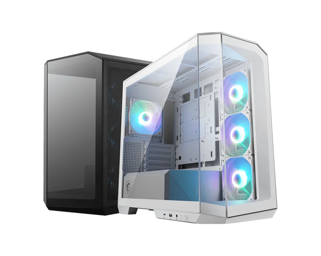 MSI MAG PANO M100R PZ WHITE Gaming Mid-Tower PC Kasası Beyaz görsel 2
