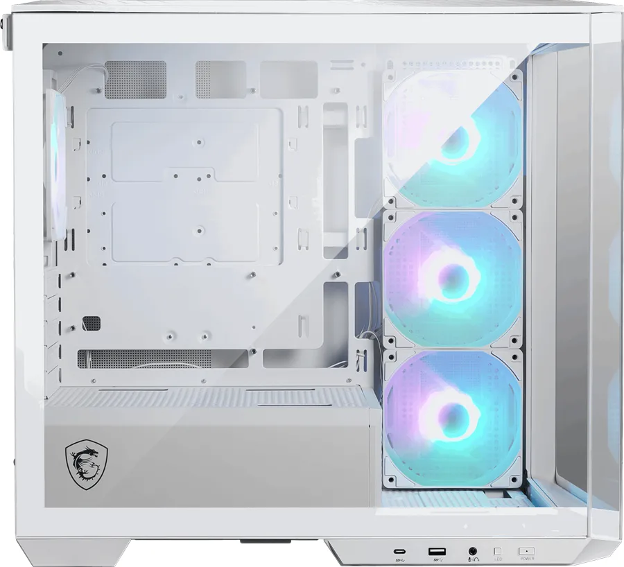 MSI MAG PANO M100R PZ WHITE Gaming Mid-Tower PC Kasası Beyaz görsel 3