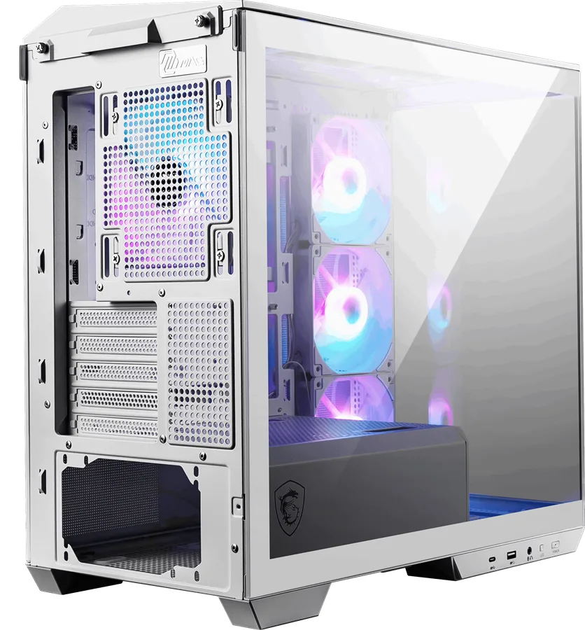 MSI MAG PANO M100R PZ WHITE Gaming Mid-Tower PC Kasası Beyaz görsel 6
