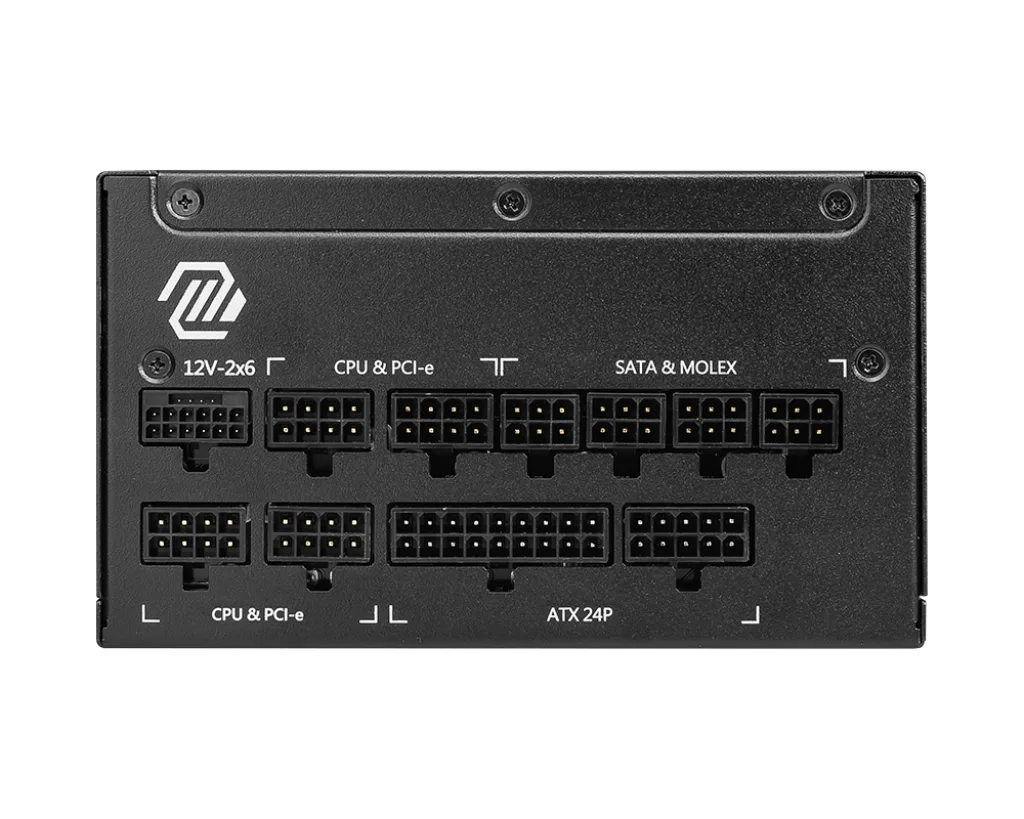 MSI 1250w 80+ Gold MAG A1250GL PCIE5 Tam Modüler Power Supply görsel 2
