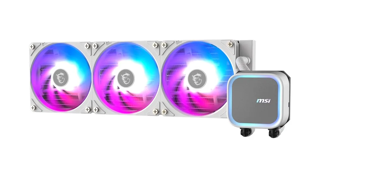 MSI 360mm MAG CORELIQUID A13 360 WHITE ARGB AM5-1851p Sıvı Soğutmalı İşlemci Fanı Beyaz görsel 3