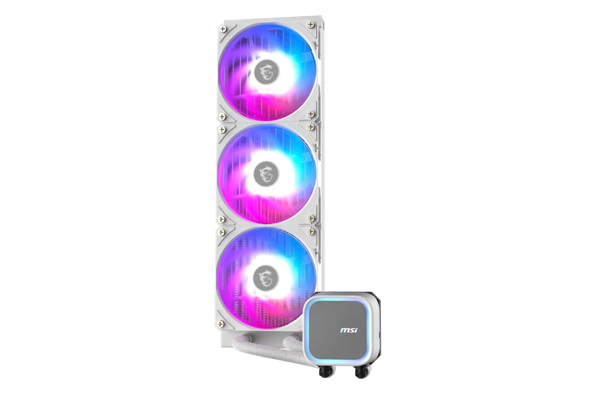 MSI 360mm MAG CORELIQUID A13 360 WHITE ARGB AM5-1851p Sıvı Soğutmalı İşlemci Fanı Beyaz görsel 2