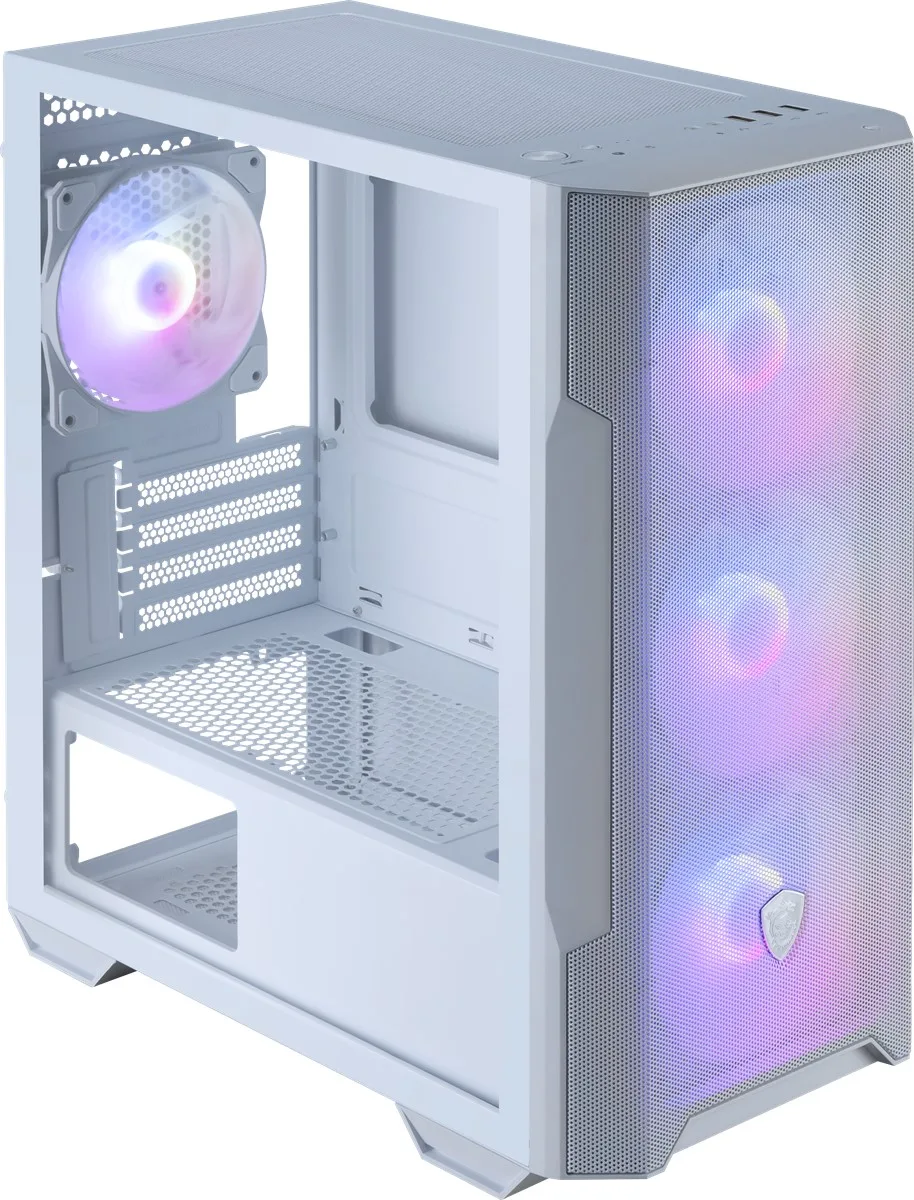 MSI MAG FORGE M100R WHITE Gaming Micro-Tower PC Kasası Beyaz görsel 11