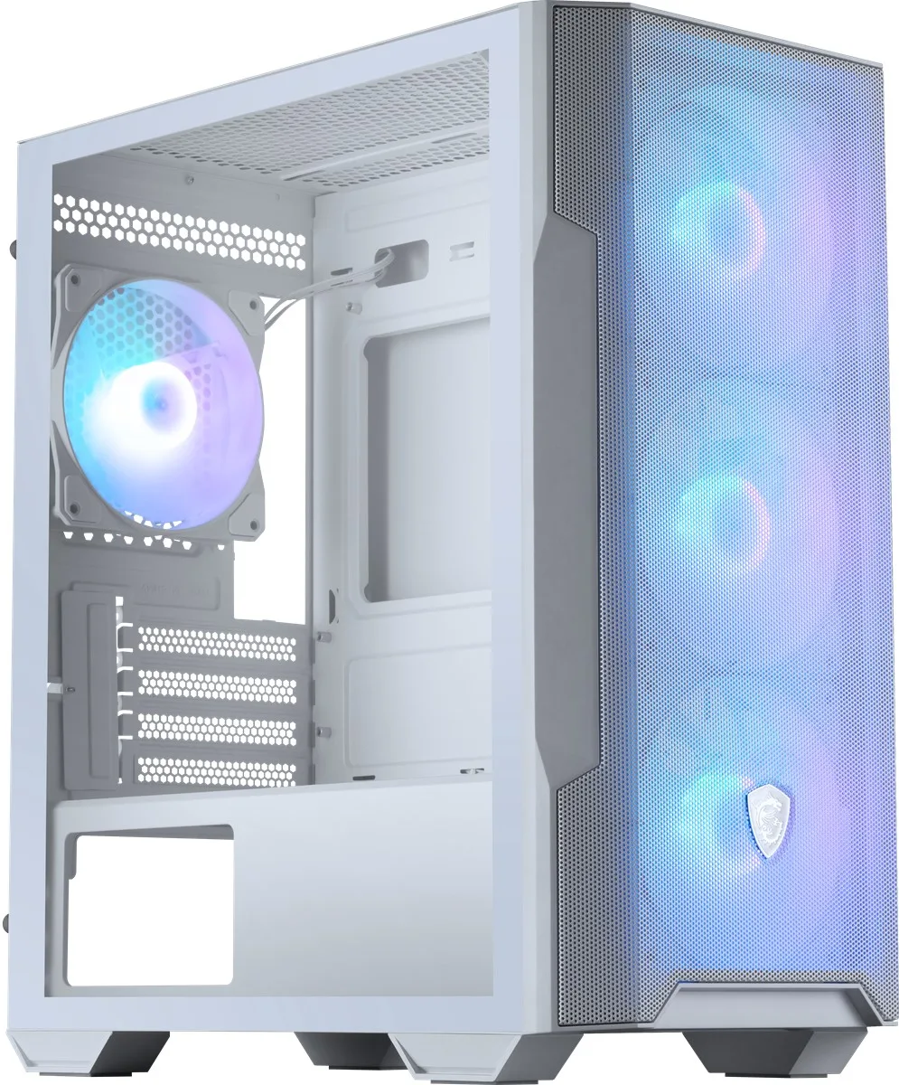 MSI MAG FORGE M100R WHITE Gaming Micro-Tower PC Kasası Beyaz görsel 2