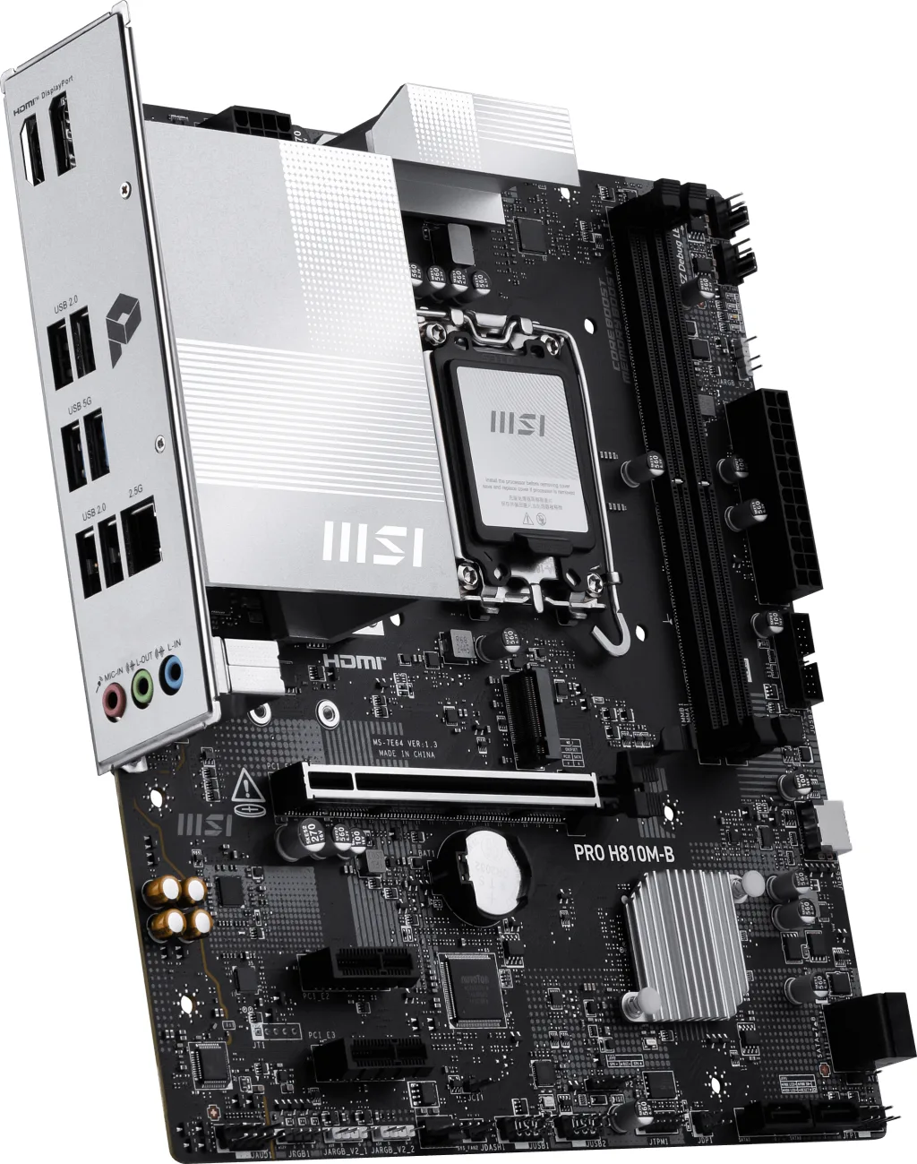 MSI Pro H810M-B DDR5 HDMI-DP PCIE 4.0 1851p Matx görsel 5