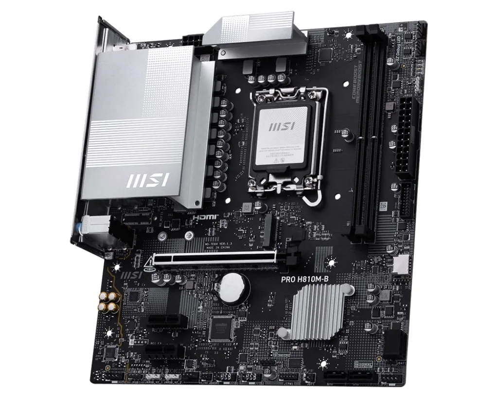 MSI Pro H810M-B DDR5 HDMI-DP PCIE 4.0 1851p Matx görsel 3