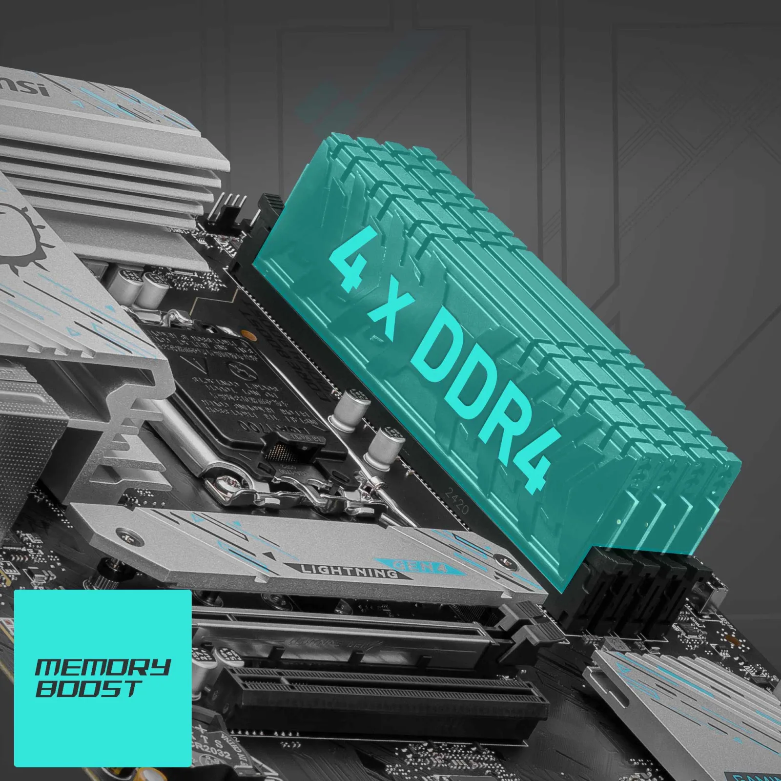MSI B760 Gaming Plus DDR4 WIFI-6E HDMI DP PCIE 4.0 1700p ATX görsel 5