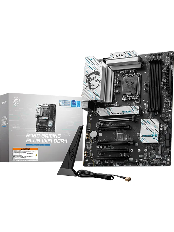 MSI B760 Gaming Plus DDR4 WIFI-6E HDMI DP PCIE 4.0 1700p ATX görsel 9