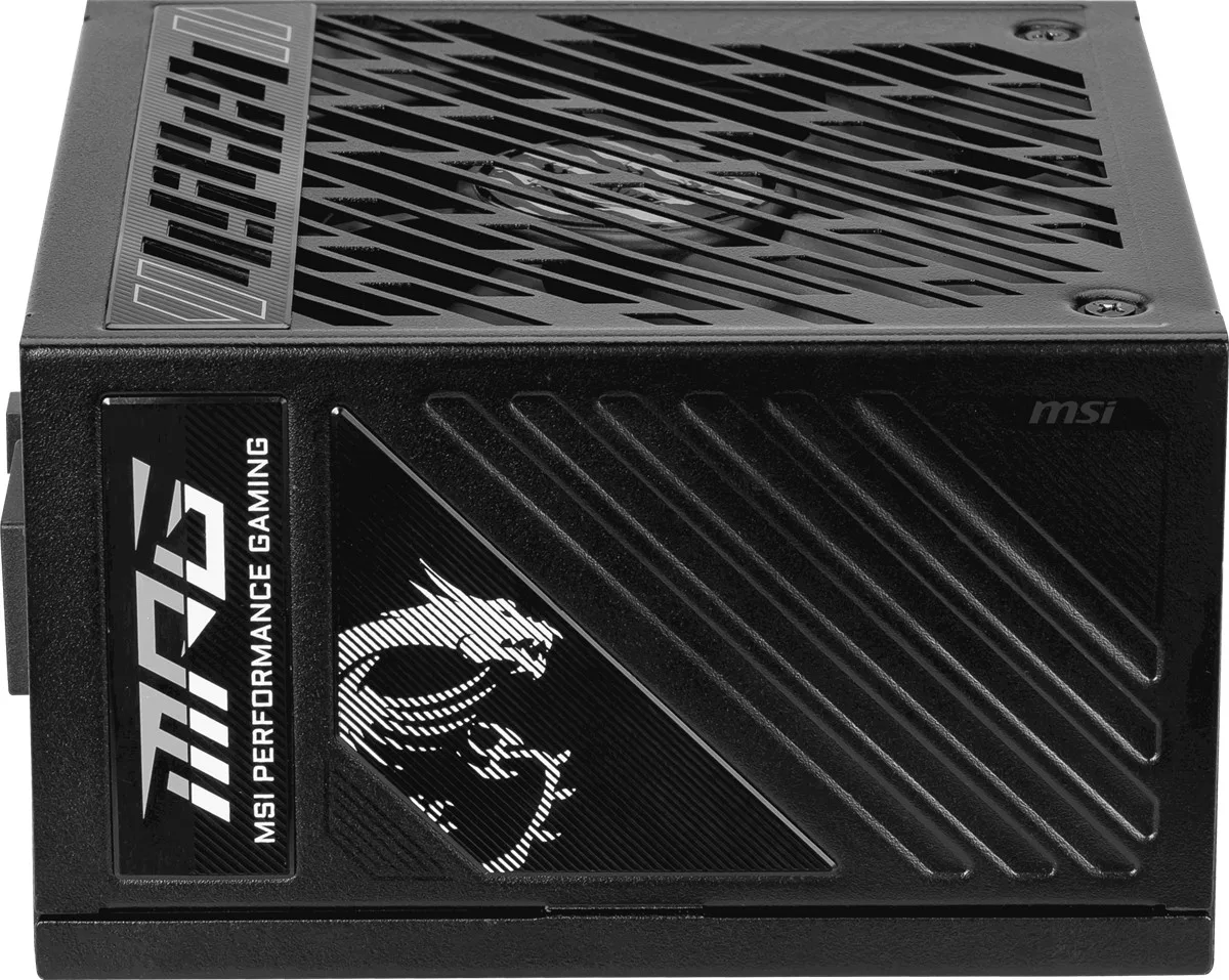 MSI 1250w 80+ Gold MPG A1250GS PCIE5 Tam Modüler Power Supply görsel 10