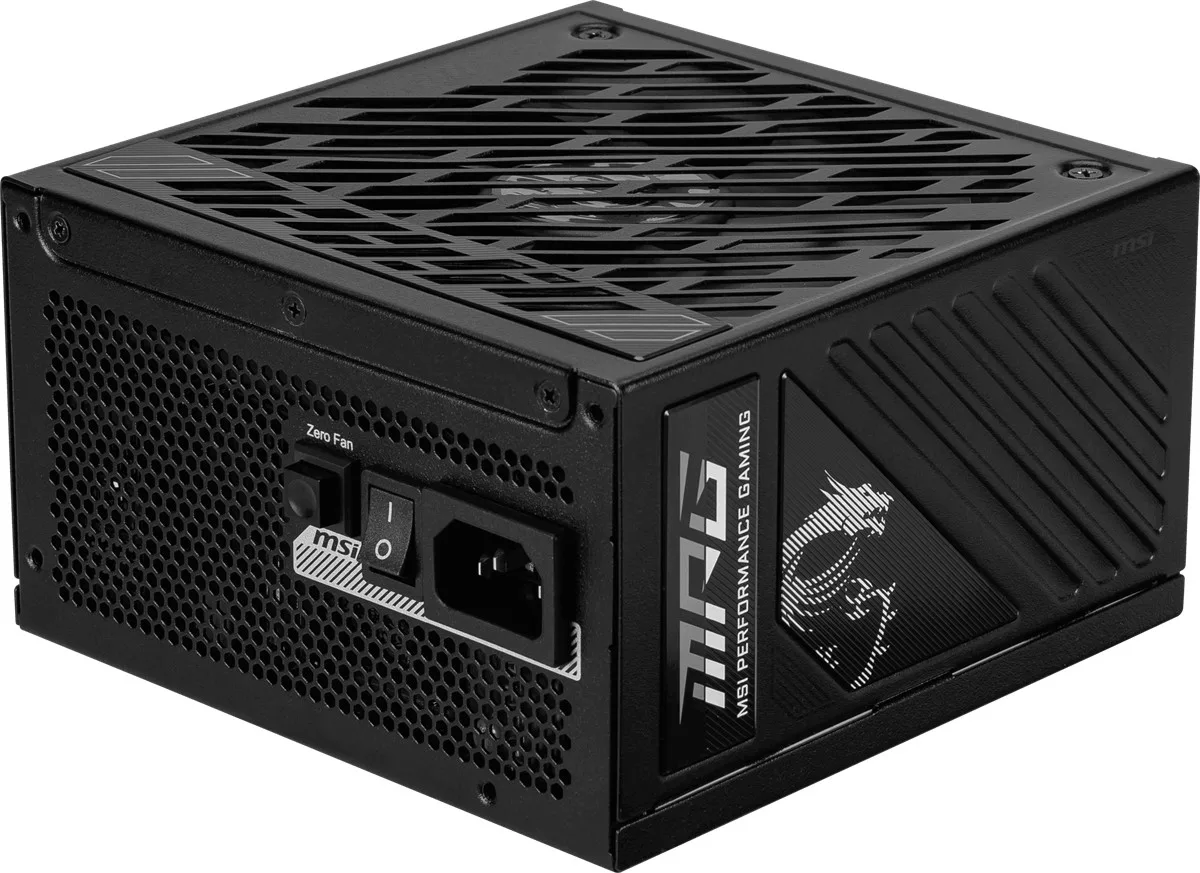 MSI 1250w 80+ Gold MPG A1250GS PCIE5 Tam Modüler Power Supply görsel 12