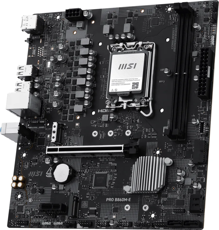 MSI Pro B860M-E DDR5 HDMI-DP PCIE 5.0 1851p Matx görsel 9