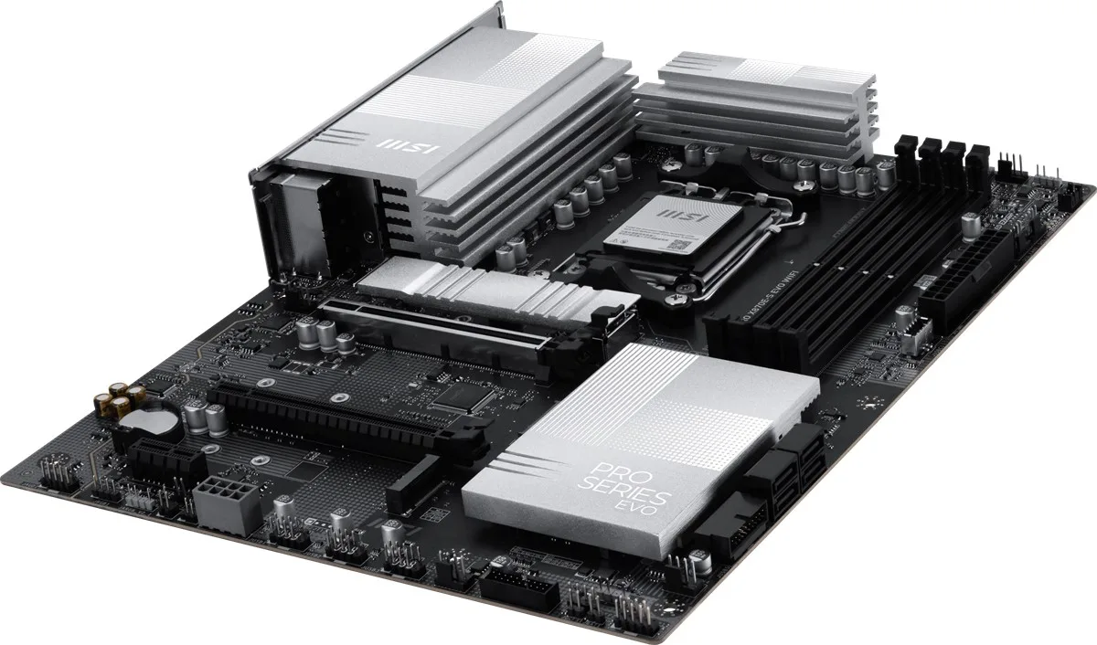 Msi Pro X870E-S Evo WIFI7 DDR5 HDMI-DP Typec PCIE 5.0 AM5 ATX görsel 5
