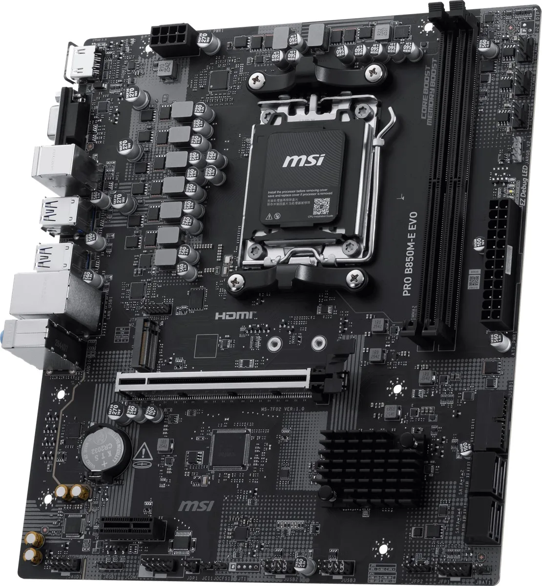 MSI Pro B850M-E Evo DDR5 HDMI-DP PCIE 5.0 AM5 Matx görsel 7