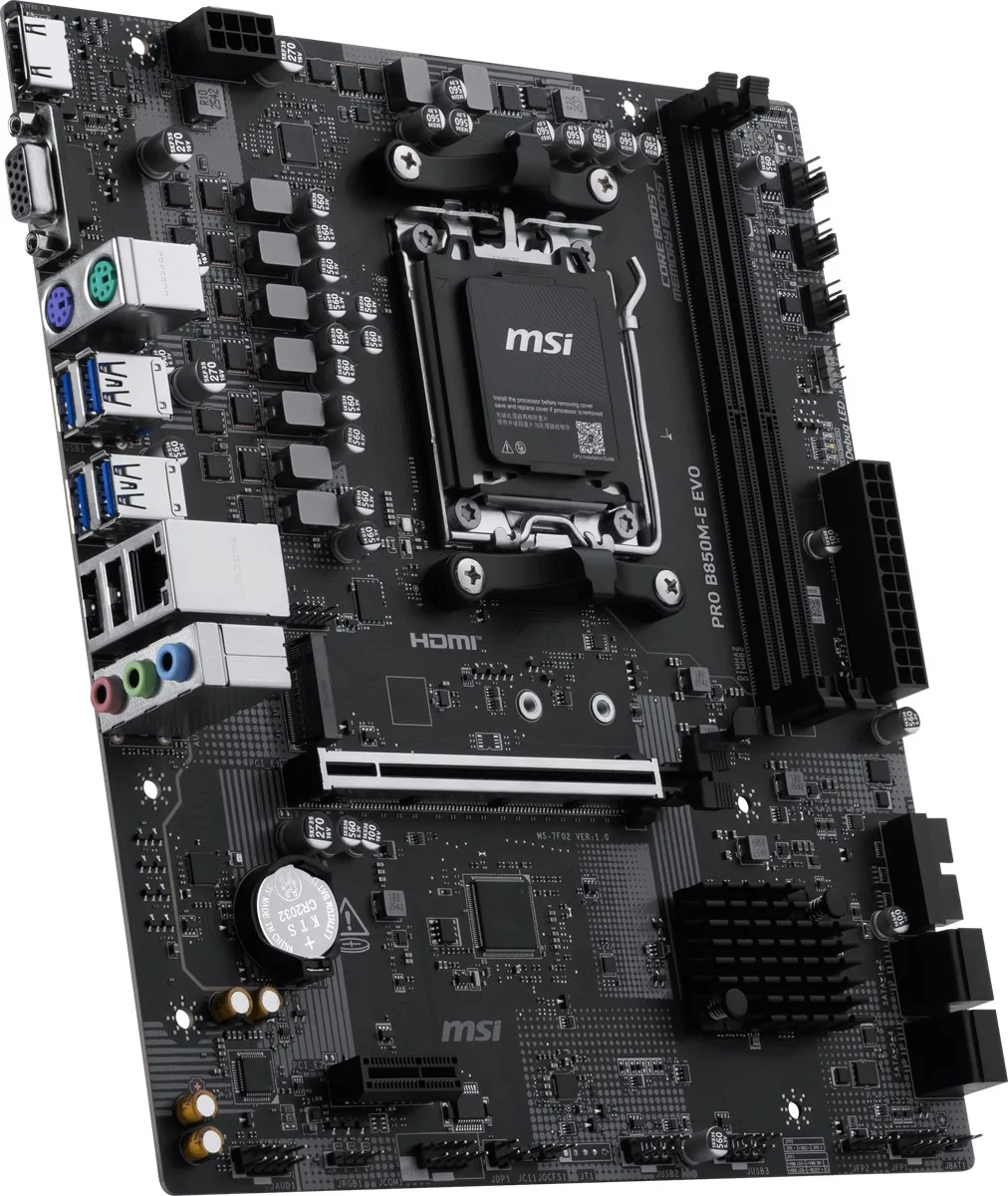 MSI Pro B850M-E Evo DDR5 HDMI-DP PCIE 5.0 AM5 Matx görsel 6