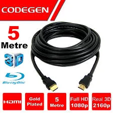 CODEGEN CPS50 5metre HDMI Görüntü Kablosu 3D Gold 1.4v 2K