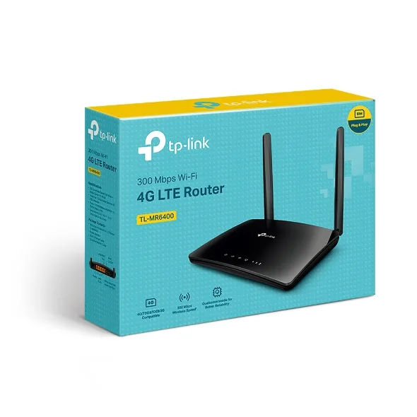 TP-LINK TL-MR6400 300mbps N300 2.4GHZ EV Ofis Tipi 4G LTE Router görsel 5
