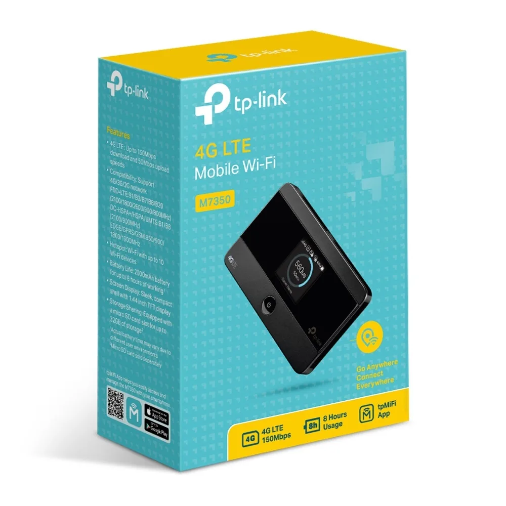 TP-LINK MiFi M7350 N150 4G LTE Router 2000mAh Bataryalı görsel 6