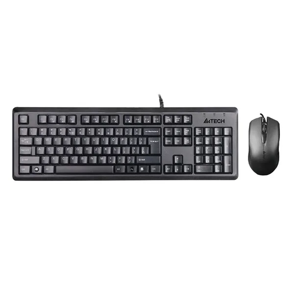 A4TECH KR-9276 Kablolu USB Q Trk Siyah Klavye - Mouse Set