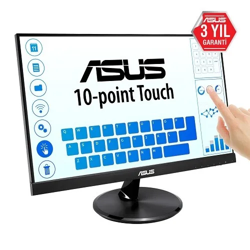 ASUS 21.5" IPS VT229H 5MS 60Hz HDMI Dokunmatik Monitör (1920 X 1080) görsel 2