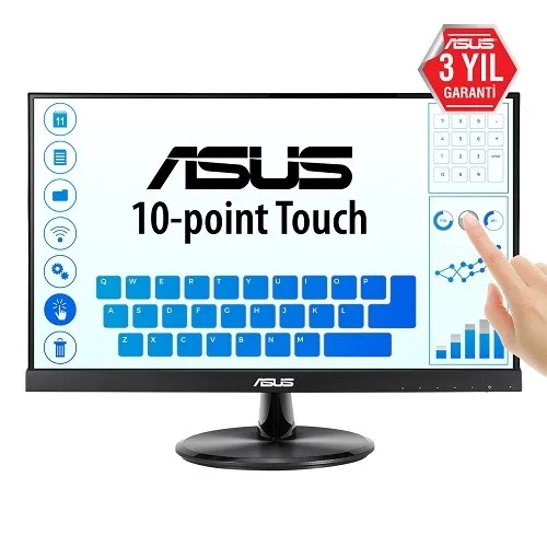 ASUS 21.5" IPS VT229H 5MS 60Hz HDMI Dokunmatik Monitör (1920 X 1080) görsel 4