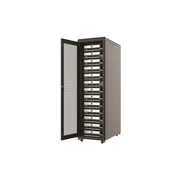 AGER 26U 600x800mm Dikili Tip Siyah Kabinet Agena AG-AN26U6080S1 Cam Kapak görsel 3