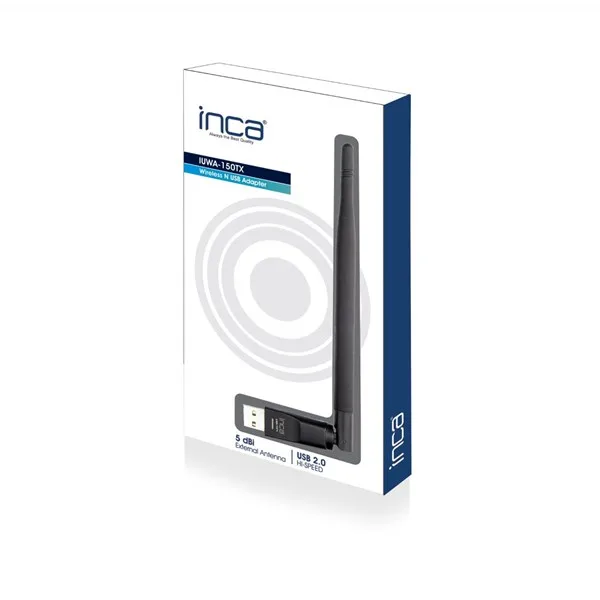 INCA IUWA-150TX N150 2.4ghz USB Kablosuz Adaptör görsel 8