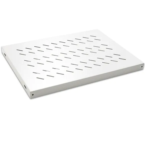 AGER Duvar Tip 19" 1U D250mm için Sabit Beyaz Kabinet Rafı AA-RMR01U25-A-B1