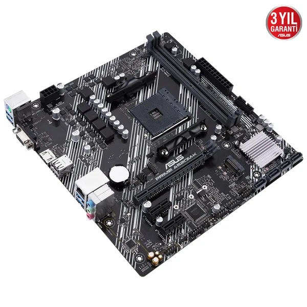 ASUS PRIME A520M-K DDR4 M2 PCIe NVME HDMI PCIe 16X v3.0 AM4 mATX görsel 5