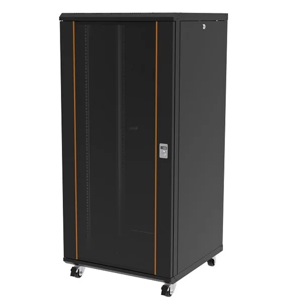 AGER 20U 600x600mm Dikili Tip Siyah Kabinet Agena AG-AN20U6060S1 Cam Kapak görsel 2