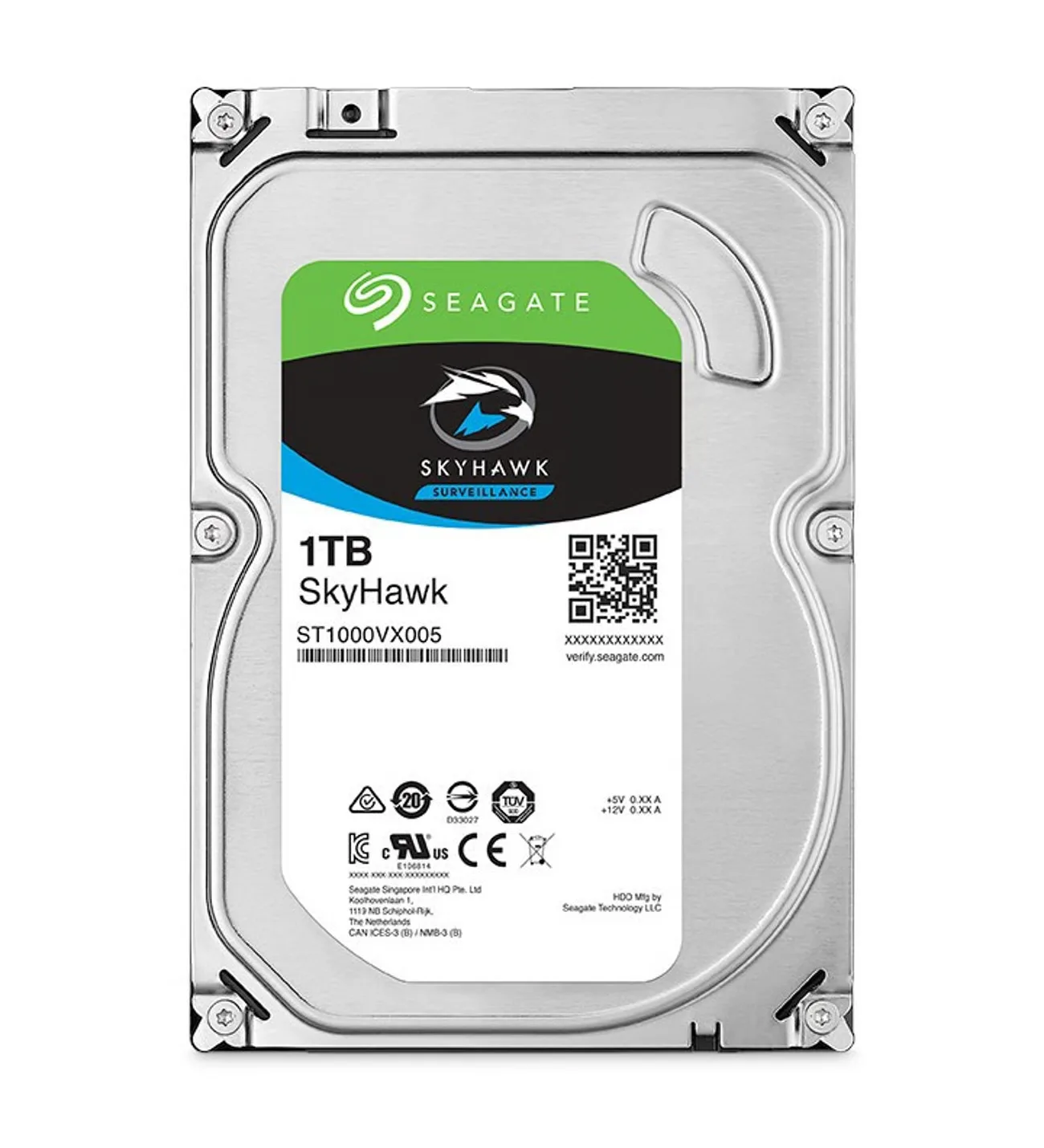 SEAGATE 1TB 3.5" SKYHAWK ST1000VX005 5900 RPM 64MB SATA-3 Güvenlik Diski