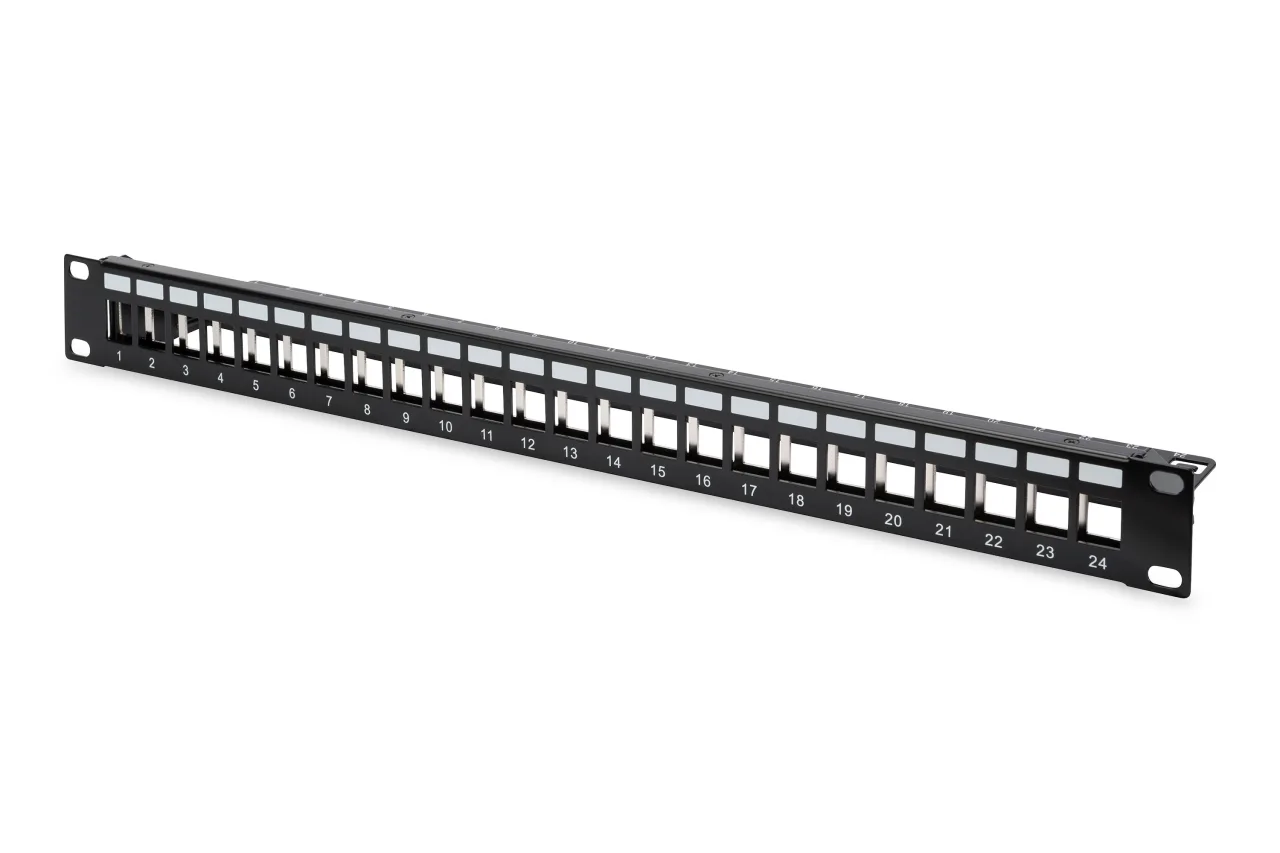 DIGITUS 1U 24port Cat6 Utp Boş Patch Panel DN-91411 görsel 2