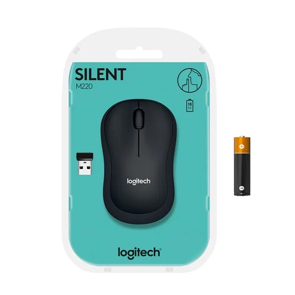 LOGITECH M220 Kablosuz Sessiz Gri/Siyah Mouse (910-004878) görsel 6