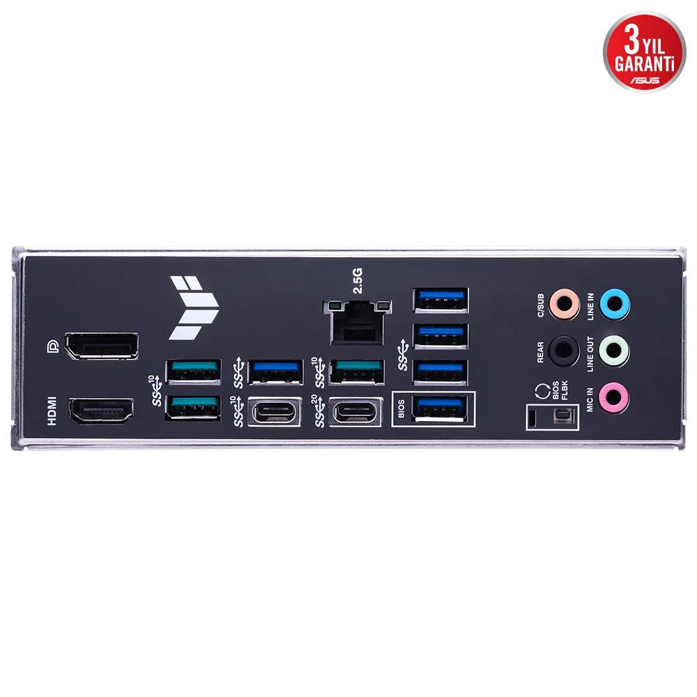 ASUS TUF GAMING X670E-PLUS DDR5 HDMI DP PCIe 16X v5.0 AM5 ATX görsel 9