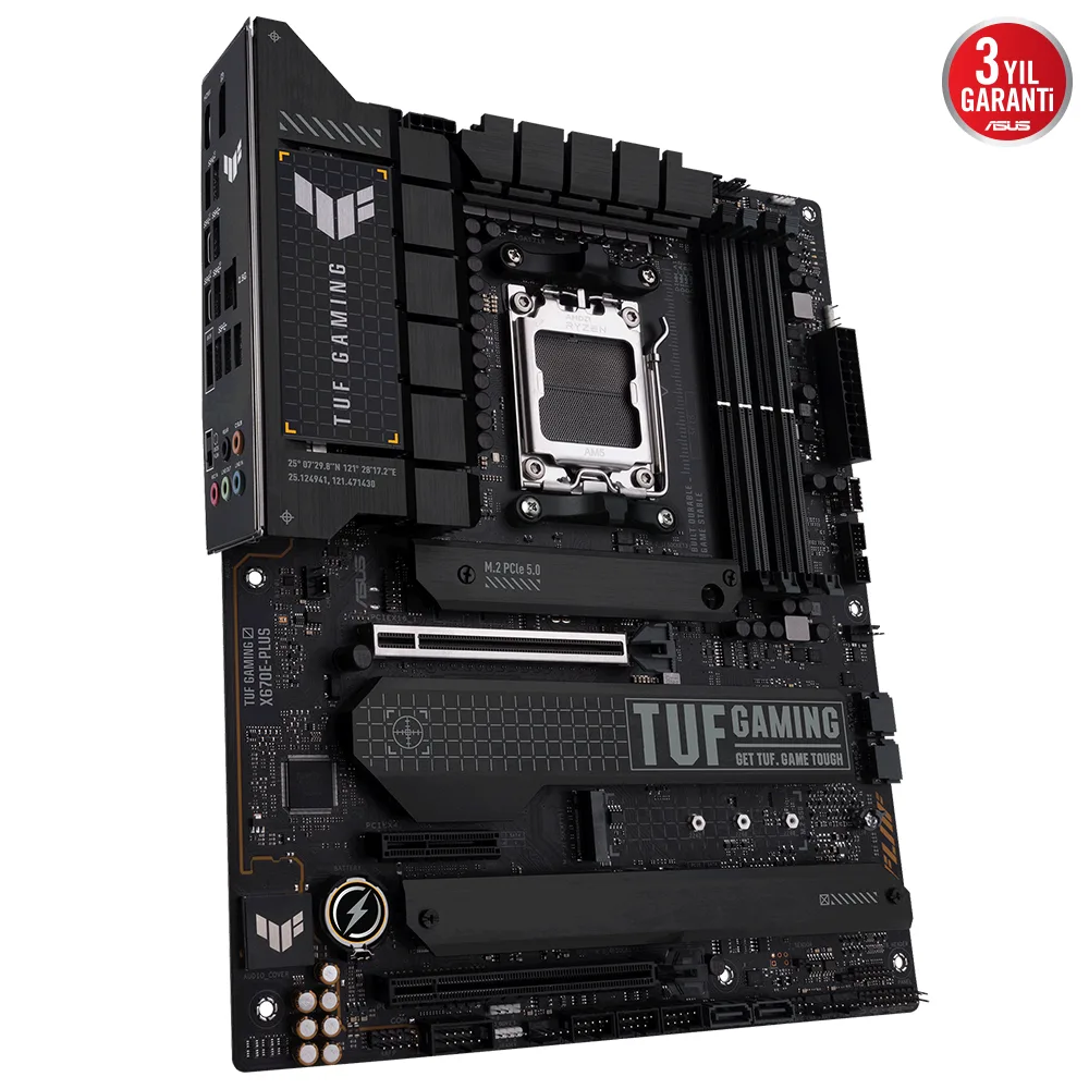 ASUS TUF GAMING X670E-PLUS DDR5 HDMI DP PCIe 16X v5.0 AM5 ATX görsel 8
