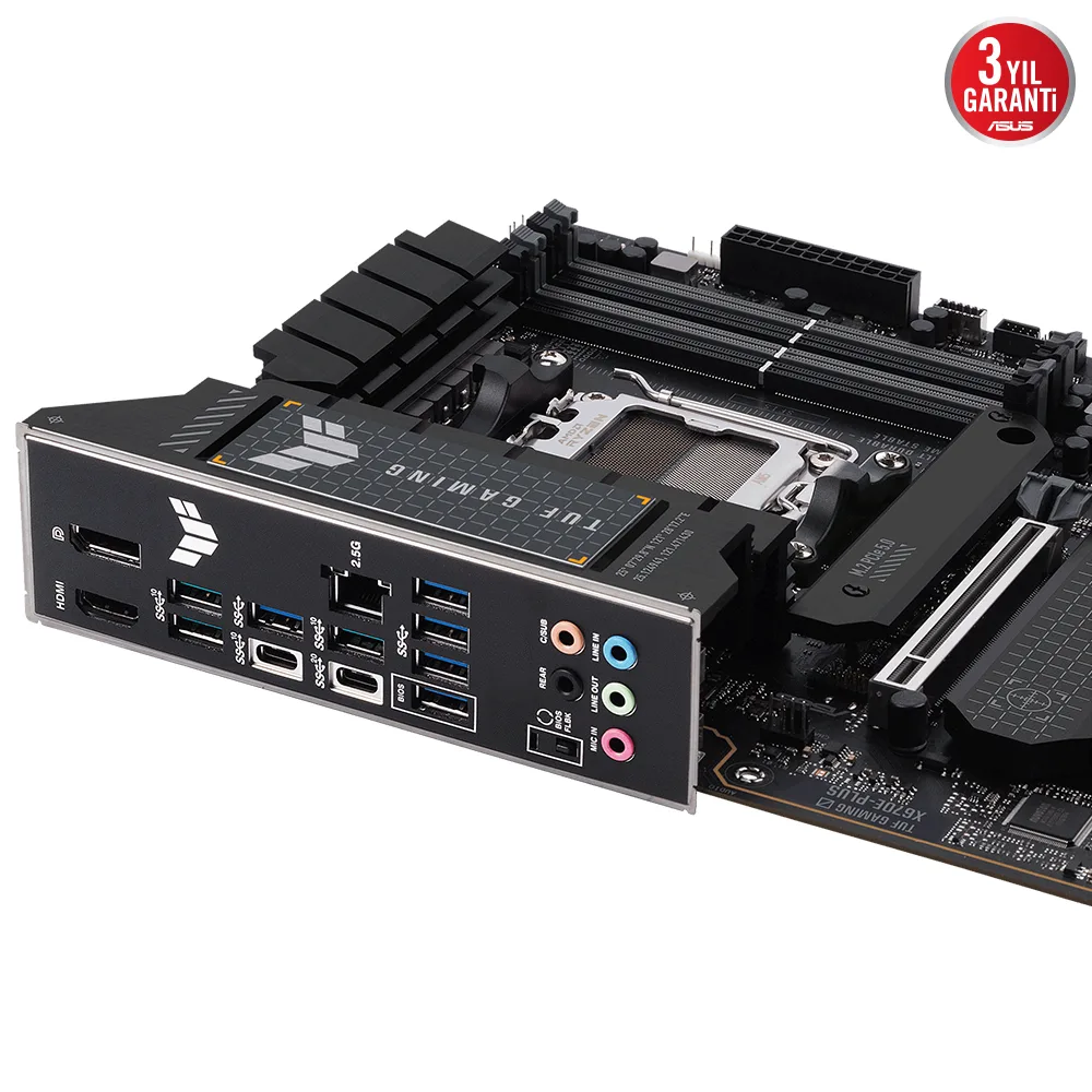 ASUS TUF GAMING X670E-PLUS DDR5 HDMI DP PCIe 16X v5.0 AM5 ATX görsel 7