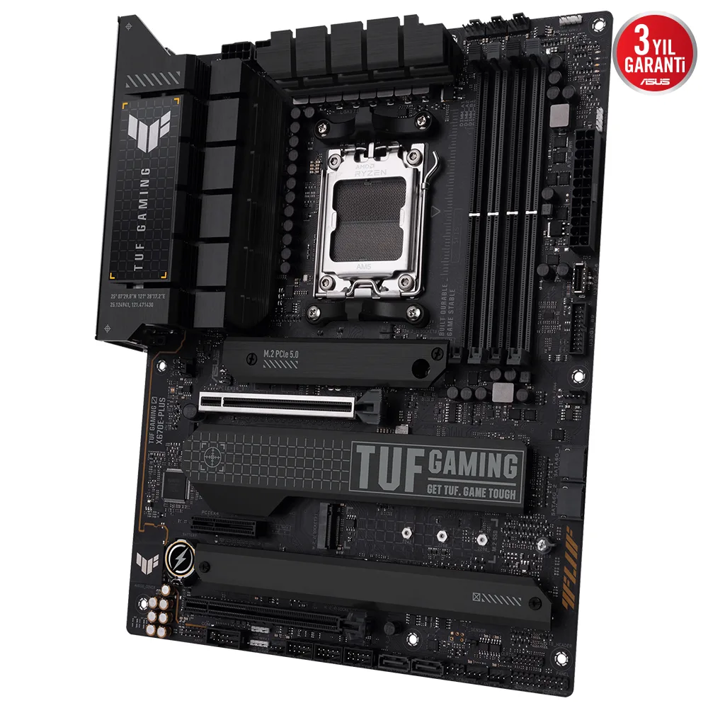 ASUS TUF GAMING X670E-PLUS DDR5 HDMI DP PCIe 16X v5.0 AM5 ATX görsel 5