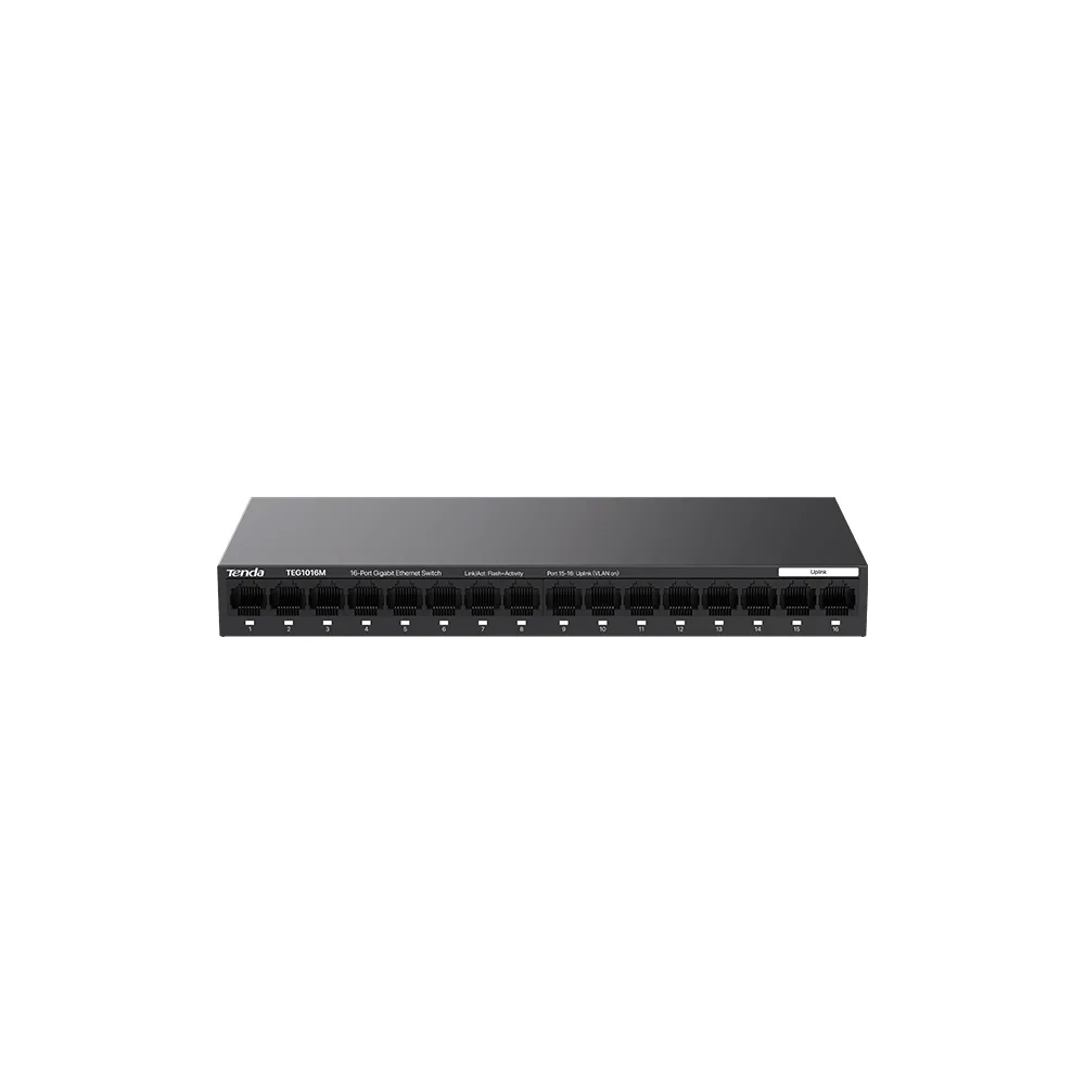 TENDA 16port GIGABIT Yönetilemez Switch Masaüstü TEG1016M görsel 3