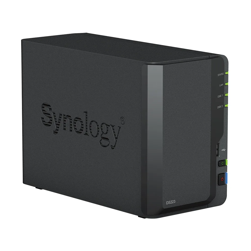 SYNOLOGY 2diskli Realtek QC-2GB RAM-Gigabit Nas Server DS223 görsel 6