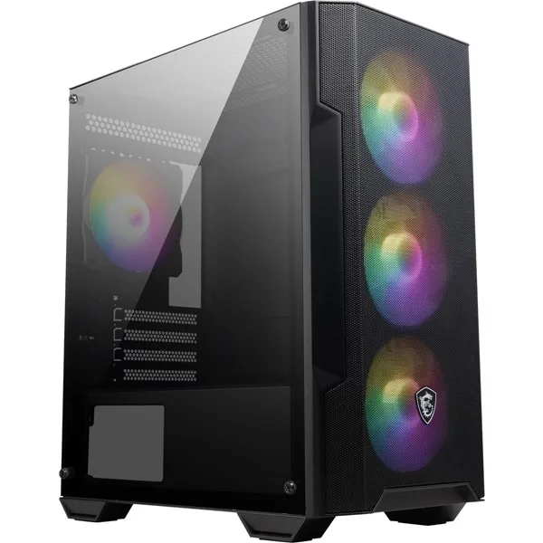 MSI 600W 80+ MAG FORGE M100A D60 Gaming Mid-Tower PC Kasası görsel 3