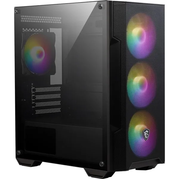 MSI 600W 80+ MAG FORGE M100A D60 Gaming Mid-Tower PC Kasası görsel 2