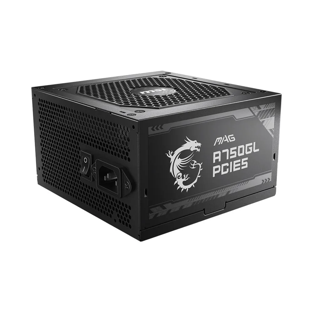 MSI 750W 80+ GOLD A750GL 12cm Fanlı PCIe5.0 Tam Modüler Power Supply görsel 3