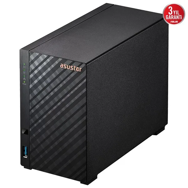 ASUSTOR 2diskli Realtek QC-1GB RAM-Gigabit Nas Server AS1102TL görsel 5