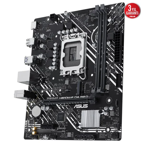 ASUS PRIME H610M-F-CSM DDR4 HDMI PCIe 16X v4.0 1700p mATX görsel 5