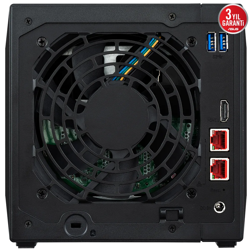 ASUSTOR 4diskli Celeron N5105 QC-4GB RAM-2-2.5GbE Nas Server AS5404T görsel 5
