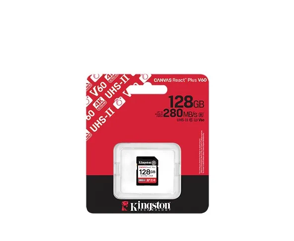 KINGSTON 128GB SDXC SD Kart React+ SDR2V6/128GB görsel 3