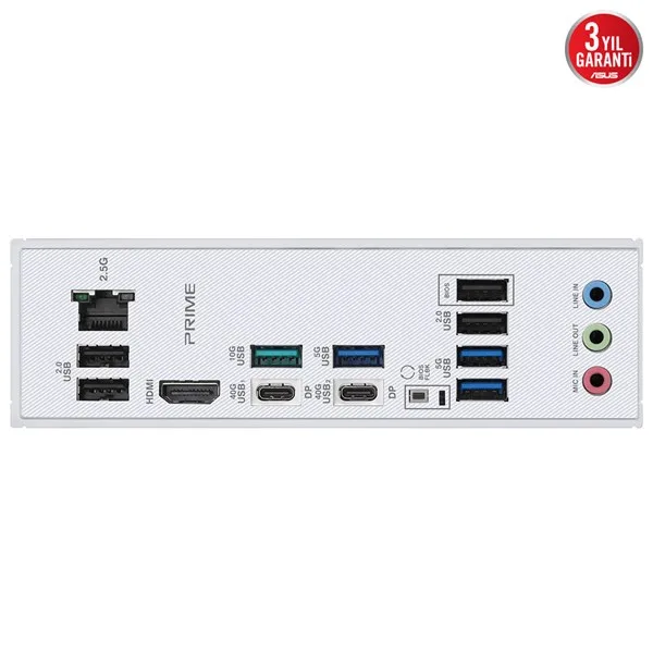 ASUS PRIME X870-P DDR5 HDMI DP PCIE 5.0 AM5 ATX görsel 5