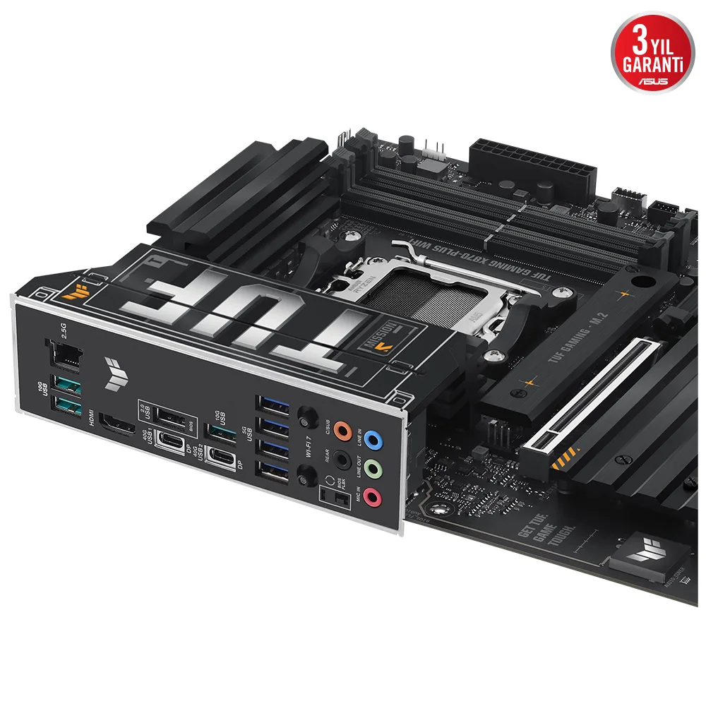 ASUS TUF GAMING X870-PLUS WIFI-7 DDR5 HDMI DP PCIE 5.0 AM5 ATX görsel 6