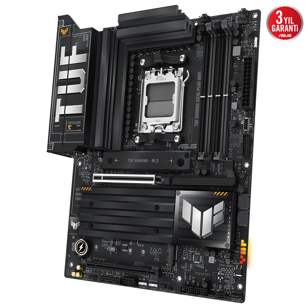 ASUS TUF GAMING X870-PLUS WIFI-7 DDR5 HDMI DP PCIE 5.0 AM5 ATX görsel 5