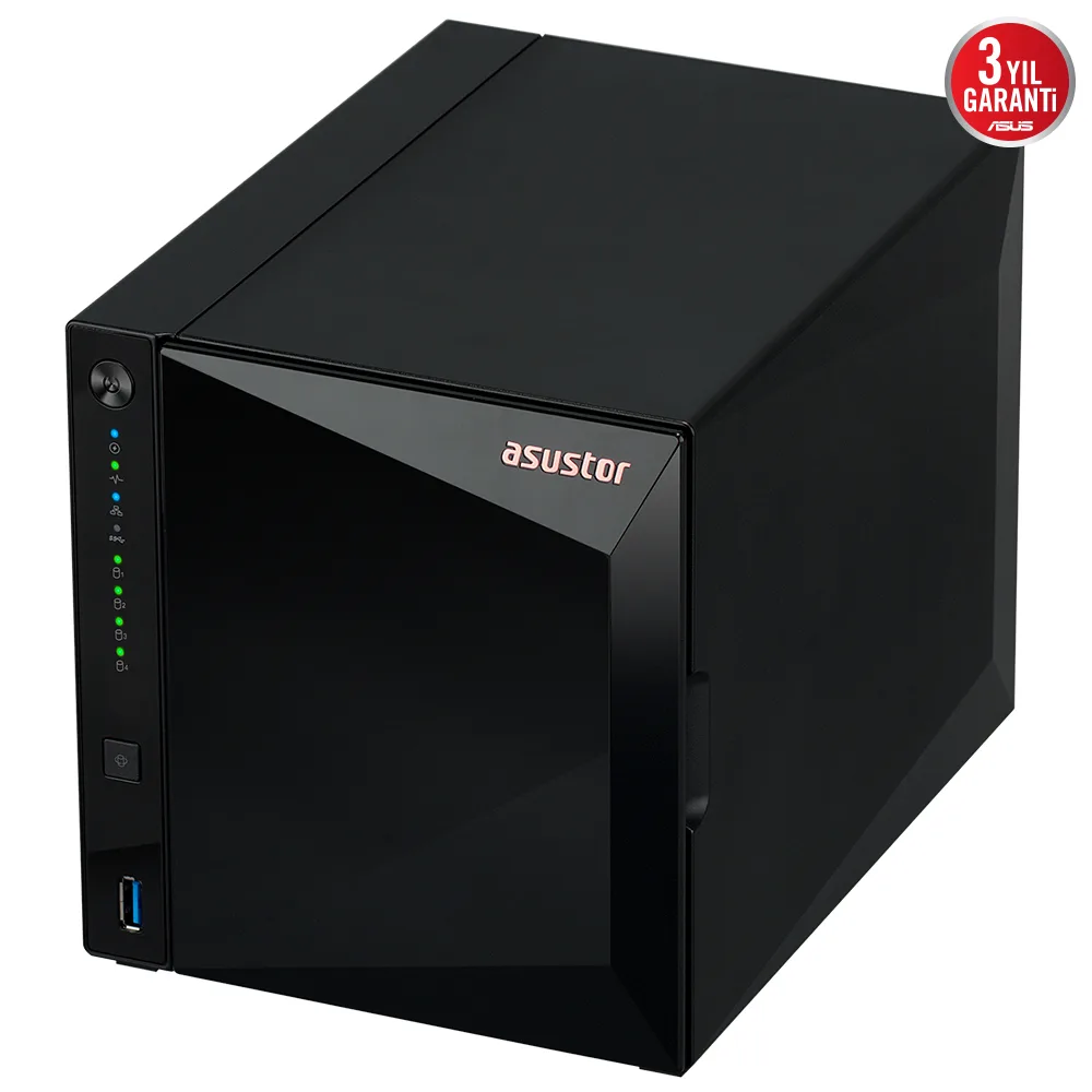 ASUSTOR 4diskli Realtek QC-2GB RAM-2.5GbE Nas Server AS3304T v2 görsel 6