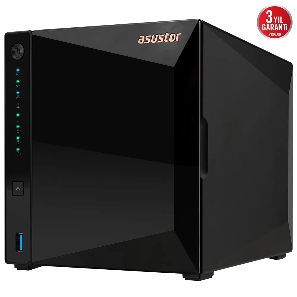 ASUSTOR 4diskli Realtek QC-2GB RAM-2.5GbE Nas Server AS3304T v2 görsel 5